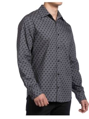 Pokemon Classics Charizard Gray Fitted Dress Shirt
